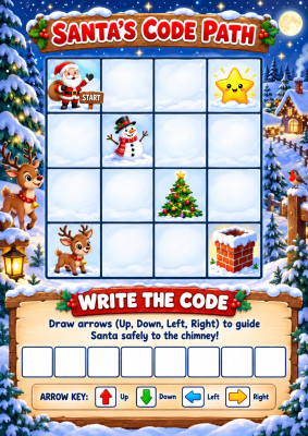 Santa's Code Path: Grid Navigation